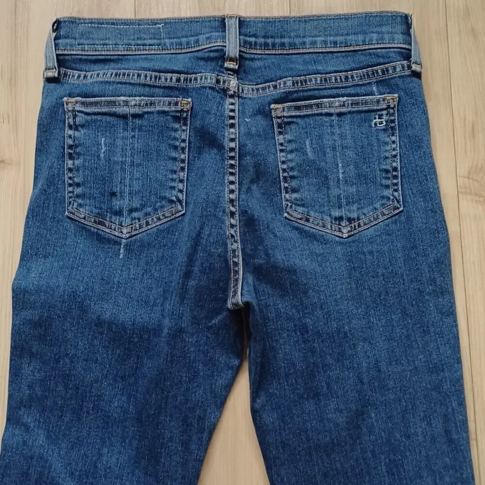 Rag & Bone Cate Mid-Rise Skinny Jeans La Paz Wash 27